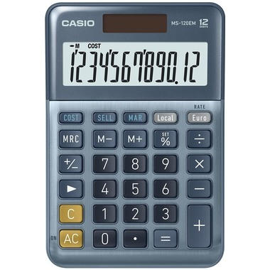CASIO Calculatrice de bureau MS-120EM