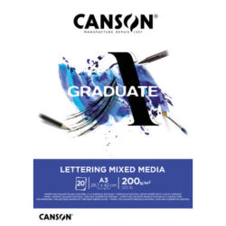 CANSON Graduate Lettering MixMed A3 31250P029 20 fogl., bianco, 200g