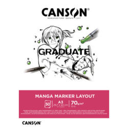 CANSON Graduate Manga Marker A3 31250P025 50 fogl., bianco, 70g