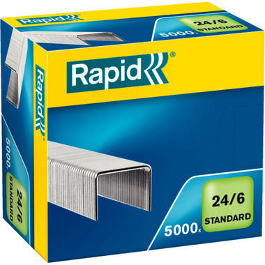 RAPID Heftklammern 24/6 mm 24859800 verzinkt 5000 Stück