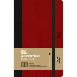FLEXBOOK Carnet de notes Adventure 21.00081 ligné 9x14cm red
