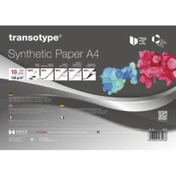 TRANSOTYPE Synthetic Paper A4 25410 158g, bianco 10 fogli