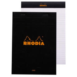 RHODIA Bloc notes A5 166009C ligné noir