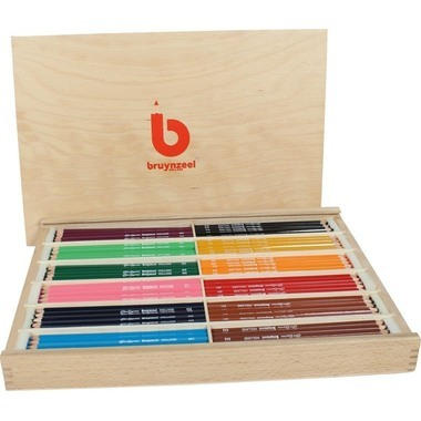 BRUYNZEEL Crayon de couleur Super 3.3mm 25159999 12x12 couleurs bois en boite