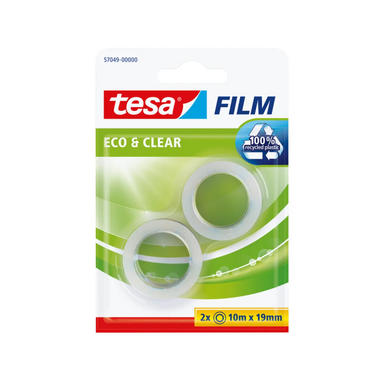 TESA Bande adhésive Eco&Clear 19mm x10m