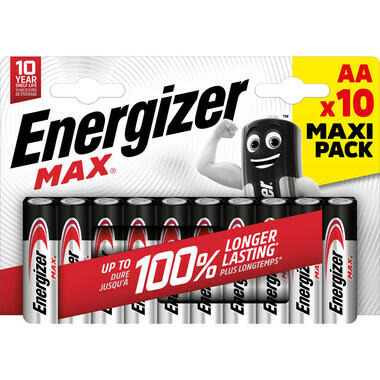 Batteria Energizer Max Mignon (AA), 10 pz