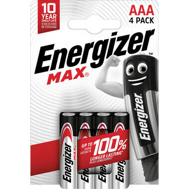 Batteria Energizer Max Micro (AAA), 4 pz