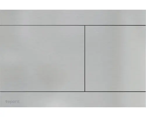 Betätigungsplatte veporit Twin 2.02. aluminium - 2