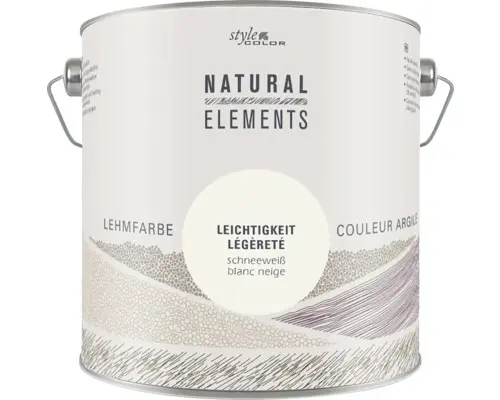 StyleColor NATURAL ELEMENTS Wandfarbe Leichtigkeit RAL 9001 cremeweiß 2,5 l