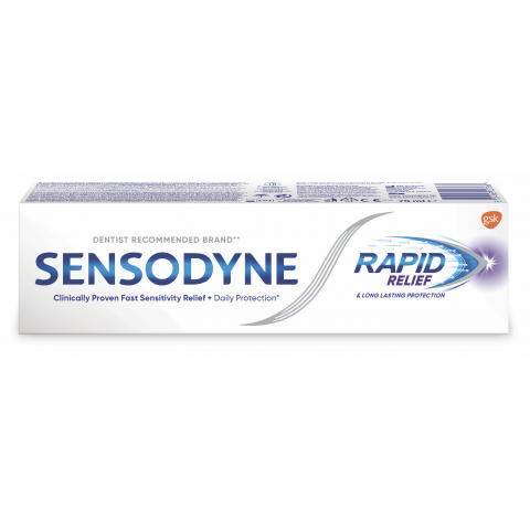 Паста за Чуствителни Зъби- Sensodyne Rapid Relief | Аптека Медея