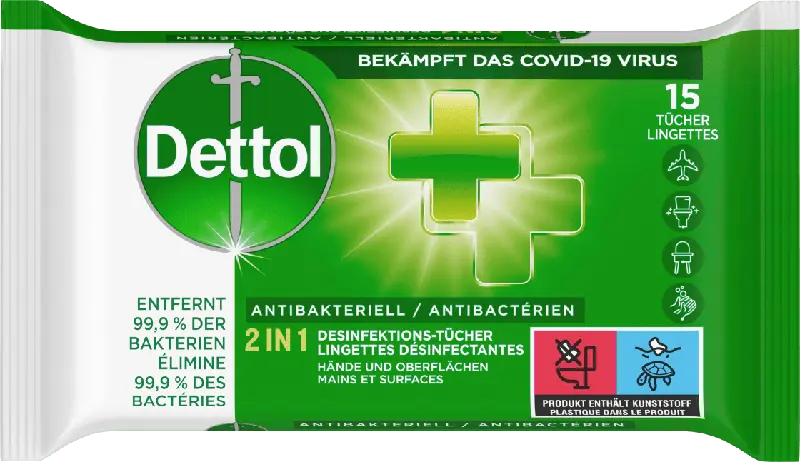 Dettol 2in1 Desinfektions-Tücher