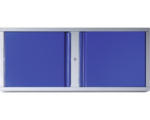 Hornbach Wandschrank Industrial 1180 x 438 x 299 mm 1 Doppeltür 1 Einlegeboden grau/blau