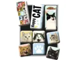 Hornbach Dekomagnet-Set Happy Cats 7-teilig 9,3x2 cm