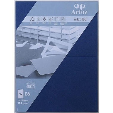 ARTOZ Cartoline 1001 E6 107372264 220g, classic blue 5 fogli