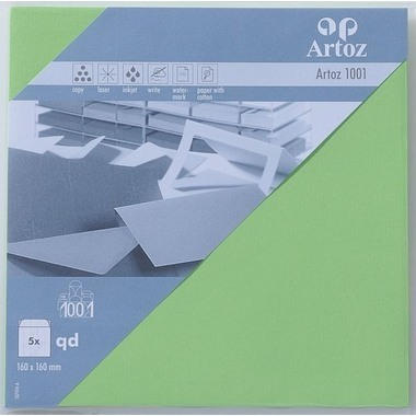 ARTOZ Enveloppes 1001 160x160mm 107454183 100g, vert bouleau 5 pcs.
