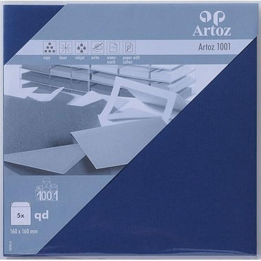 ARTOZ Buste 1001 160x160mm 107454184 100g, classic blue 5 pezzi