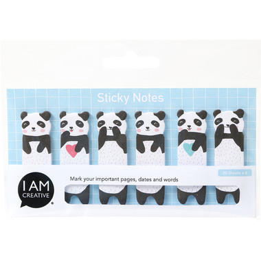 I AM CREATIVE Sticky Notes 4086.74 Panda 6x20 fogli