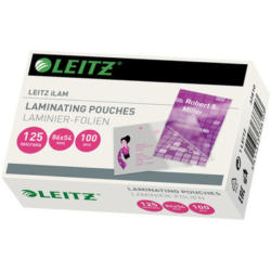 LEITZ Pochettes à plastifier 54x86 33810 brillant, 125my 100 pcs.
