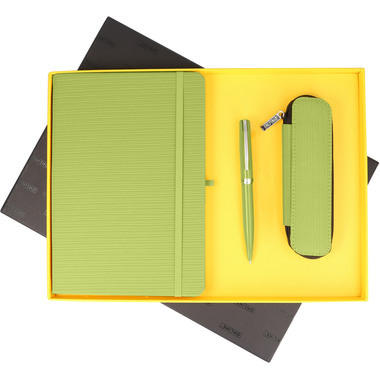 ONLINE Set Notebook + Penna + Astuc. 16919 Indian Summer Green