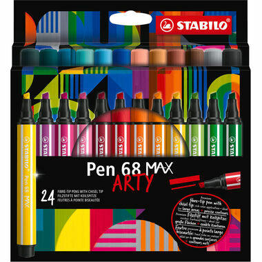 STABILO Fasermaler Pen 68 MAX Arty 768/24-21 ass. 24 Stück