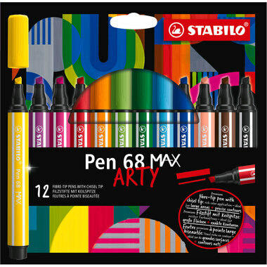STABILO Penna Fibra 68 MAX Arty 768/12-21 ass. 12 pezzi