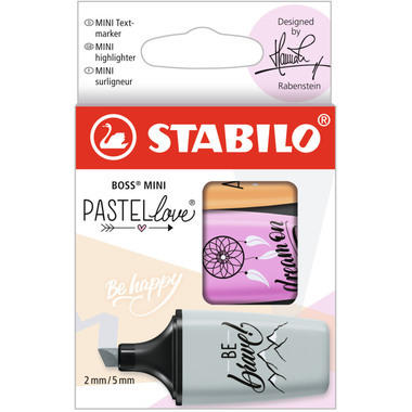 STABILO BOSS MINI Pastell 2.0 07/03-59 Étui 3 pcs.
