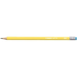 STABILO Bleistift 160 mit Gummi HB 2160/05HB gelb