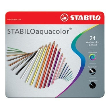 STABILO Crayon de coul.aquacolor 2,8mm 16245 24 Stück 24 pcs.