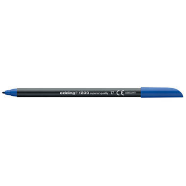 EDDING Penne fibra 1200 1 mm 1200-017 Blu acciaio
