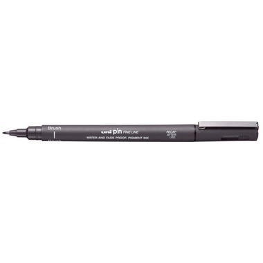 UNI-BALL Fineliner Pin Brush PINBR-200(S) DARK GREY grigio scuro