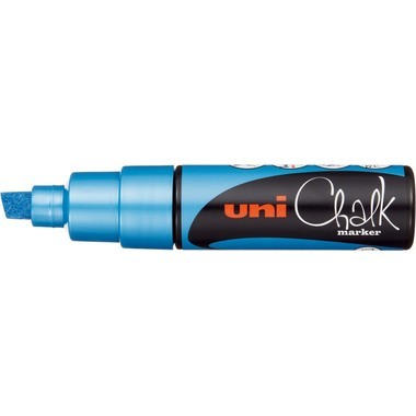 UNI-BALL Chalk Marker 8mm PWE-8K METALLIC BLUE Metallic blau