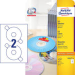 Die Post | La Poste | La Posta AVERY ZWECKFORM Étiquettes CD Classic blanc L6043-25 117mm 50 pcs.