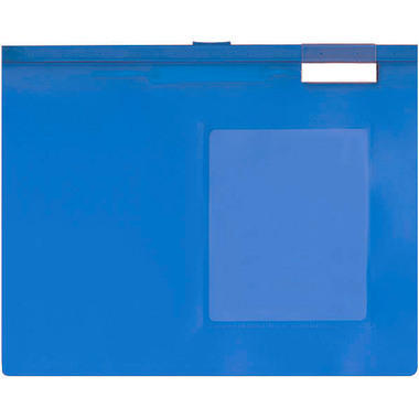 BÜROLINE Cartelle sosp. A4 664057 blu, con finestra 3 pezzi