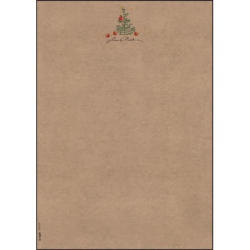 SIGEL Papier à motifs de Noël A4 DP415 Apples Kraftpapier 100 pcs.