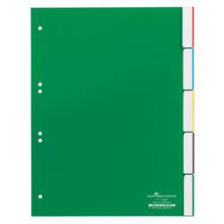 DURABLE Register grün A4 6220/05 5-teilig, blanko