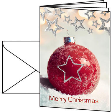 SIGEL Cartolina Natale/Busta A6/A5 DS060 220+100g 10+10 pezzi