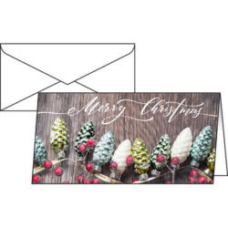 SIGEL Weihnachts-Karte/Couvert 2/3A4 DS062 220g 25+25 Stück