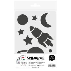 I AM CREATIVE Schablone 2000.66 Kids A5, Weltraum