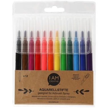 I AM CREATIVE set de stylos 4011.06 12 pcs., à base d'eau