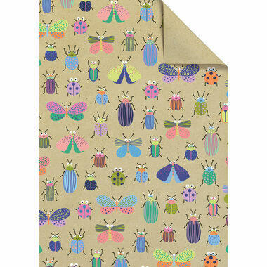 STEWO Geschenkpapier Beetle 2514544745 grün 100x70cm