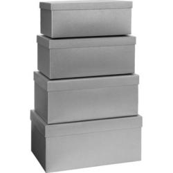 STEWO Box regalo One Colour 2552782175 argento 4 pezzi