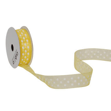 SPYK Band Cubino Dots 1748.1564 15mmx4m giallo-bianco