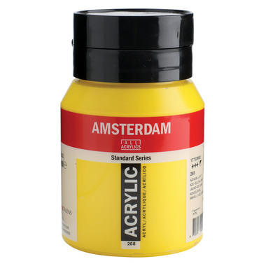 AMSTERDAM Peinture acrylique 500ml 17722682 jaune 268