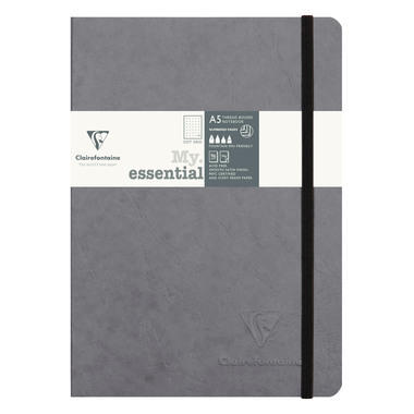 CLAIREFONTAINE AgeBag MyEss A5 793435C Carnet dot gris 96 f.