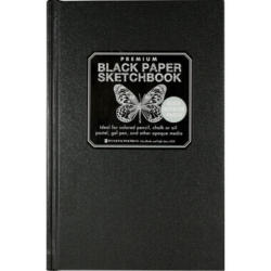 ROOST Livre d'ésquisse A5 1628 192 pages, noir perforées