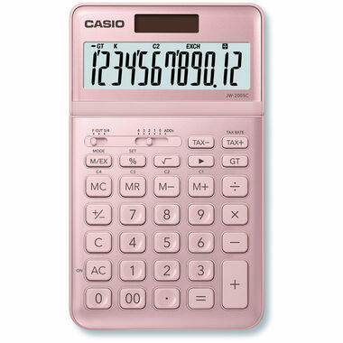 CASIO Calculatrice JW200SCPK 12 chiffres pink
