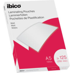 IBICO Pochettes à plastifier A5 627322 matt, 125my 100 pcs.