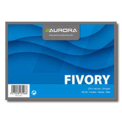 AURORA Cartes-fiche blanco A5 42810 blanc 100 pcs.