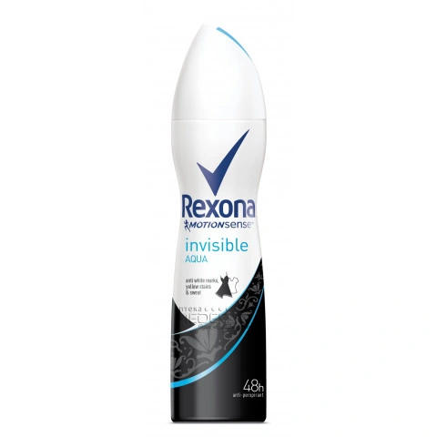 РЕКСОНА | REXONA СПРЕЙ МОУШЪН СЕНС АКВА ИНВИЗИБЪЛ 150МЛ