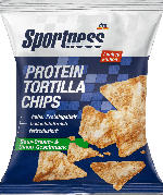 dm-drogerie markt Sportness Protein Tortilla Chips, Sour Cream & Onion Geschmack - bis 31.03.2024